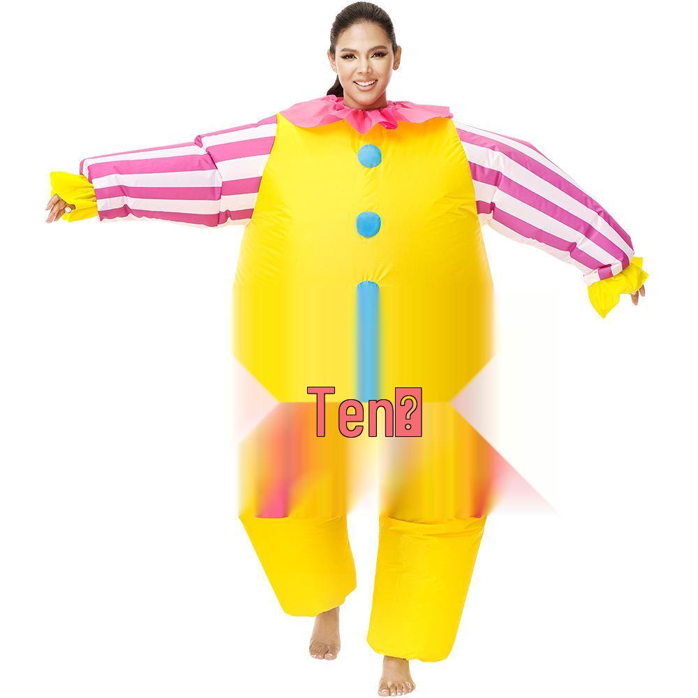 Halloween Clown Inflatable Costume for Masquerade and Parties
