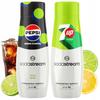 Concentrates for Sodastream: Pepsi Max Lime + 7Up Free