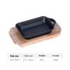 ZISIZ Cast Iron Non-stick BBQ & Steak Plate