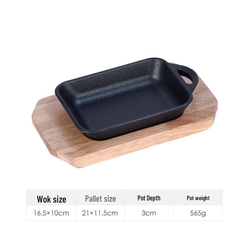 ZISIZ Cast Iron Non-stick BBQ & Steak Plate