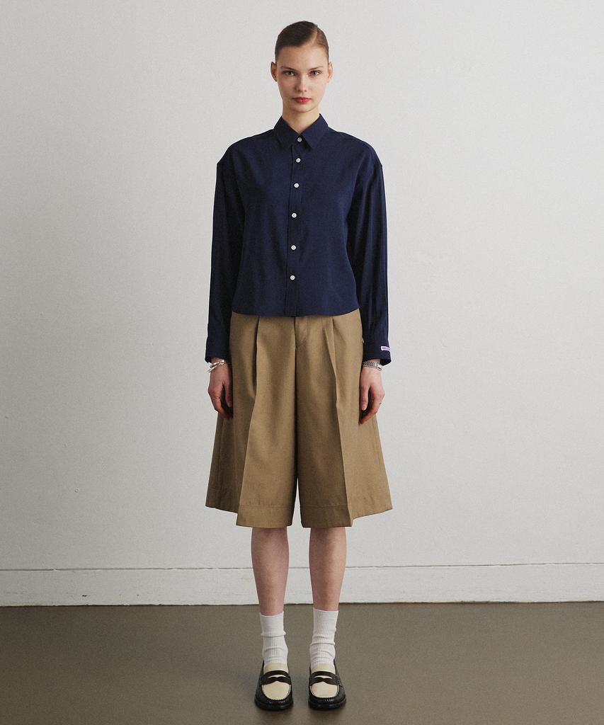 Aheule Light Tailored Shirt_Navy