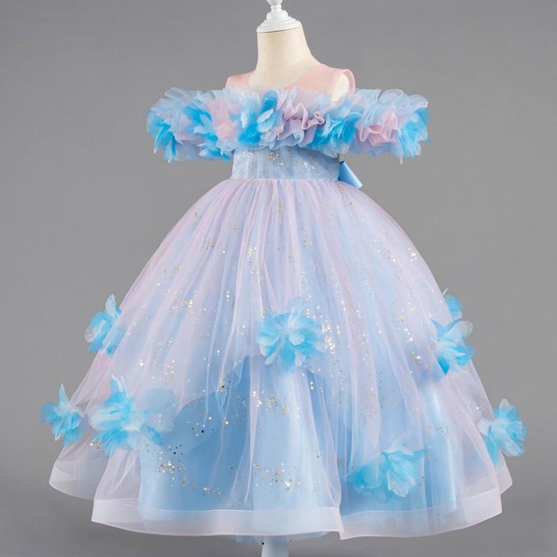 2025 Νέο Ρόμπα 4-12 Ετών Φόρεμα Πριγκίπισσας Φόρεμα Παρανυφάκι Νυφικό Μοντέρνο Φόρεμα Πάρτι Δαντέλα Τούλι Κομψά Ρούχα Κοριτσιών