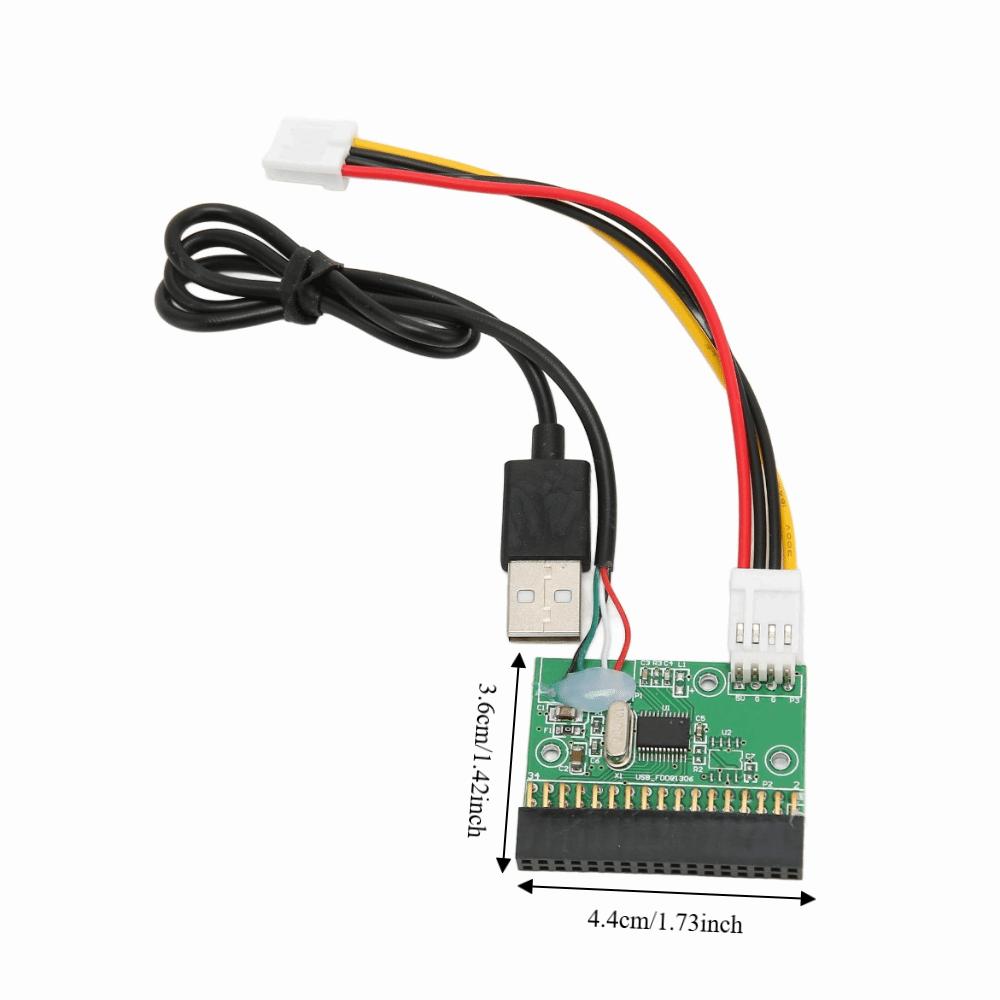 Praktischer 1,44 MB Diskettenlaufwerk Anschluss 34 PIN Plug and Play USB-Kabel Adapterkabel Anschluss PC-Verbindung