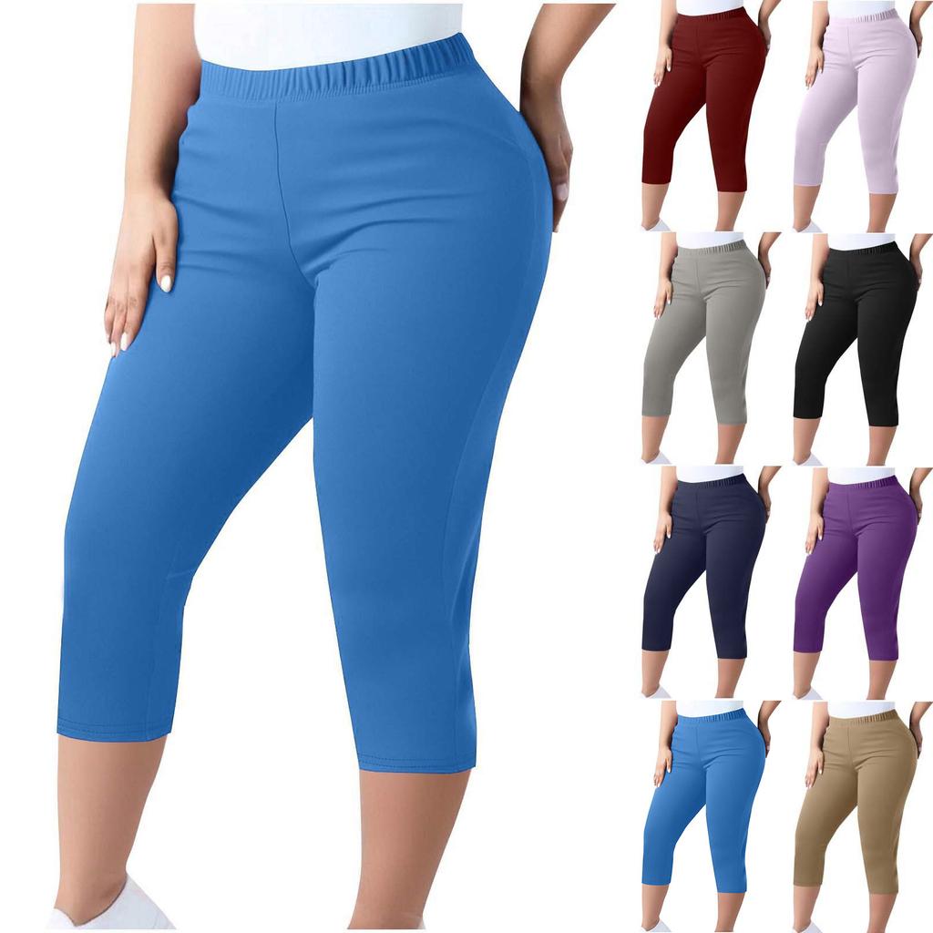 Women's High-waisted Slimming Leggings Plus Size Elastic-waisted Small Legs Pants