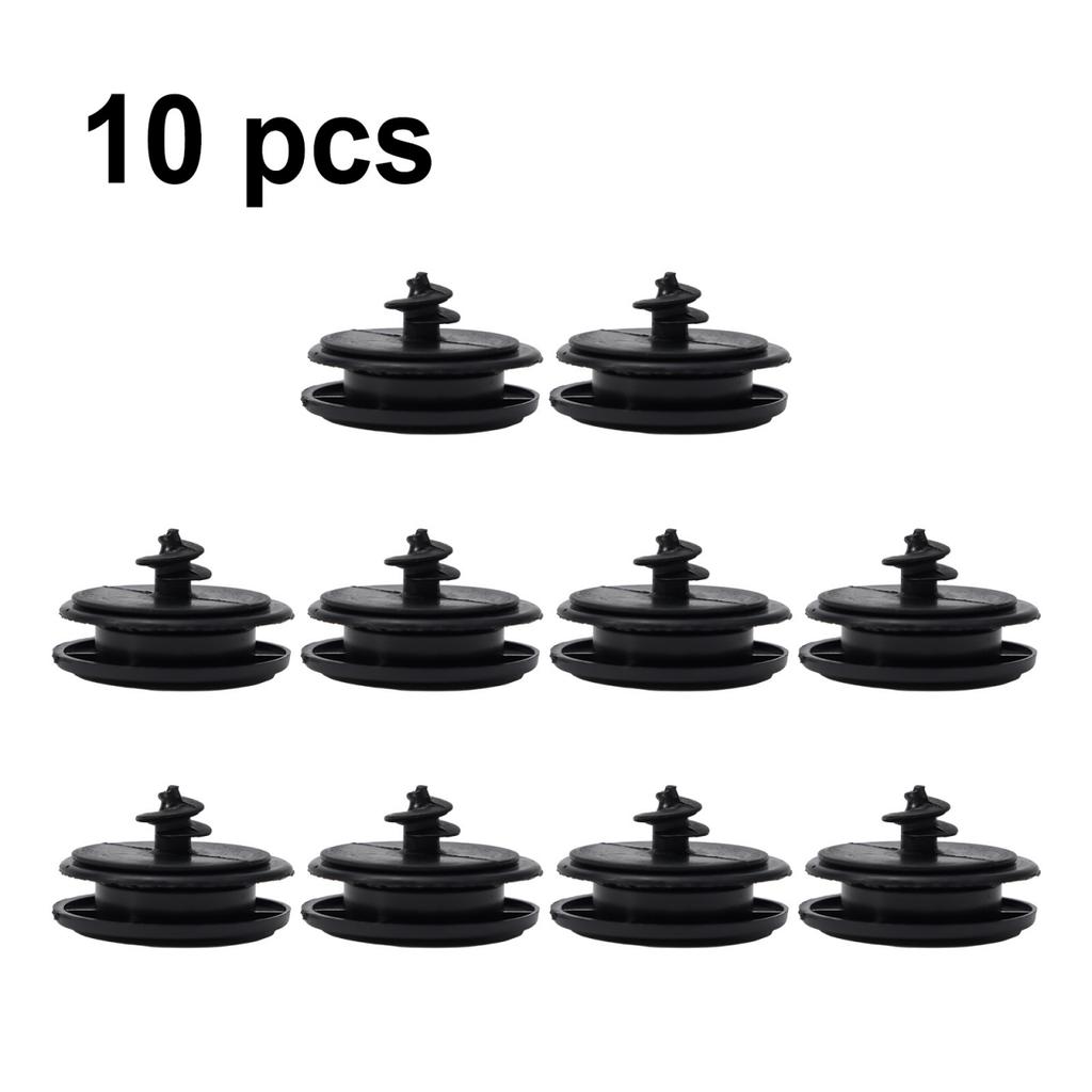 10Sets  Black Car Floor Mat Clips Carpet Retainer Fixing Holders Grips