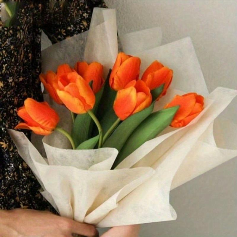 38 Sheets/Bag, Gift Bouquet Packaging Lining Paper Flower Art Bag Flower Paper Korean Extract Milk Flower Wrapping Paper, Wrapping Paper