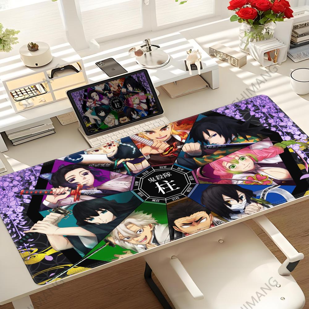 Tappetino Mouse Demon Slayer Giapponese Kimetsu No Yaiba Tanjiro Accessori Gaming Mousepad Anime Azienda Mousepad Ufficio Scrivanie Gamer
