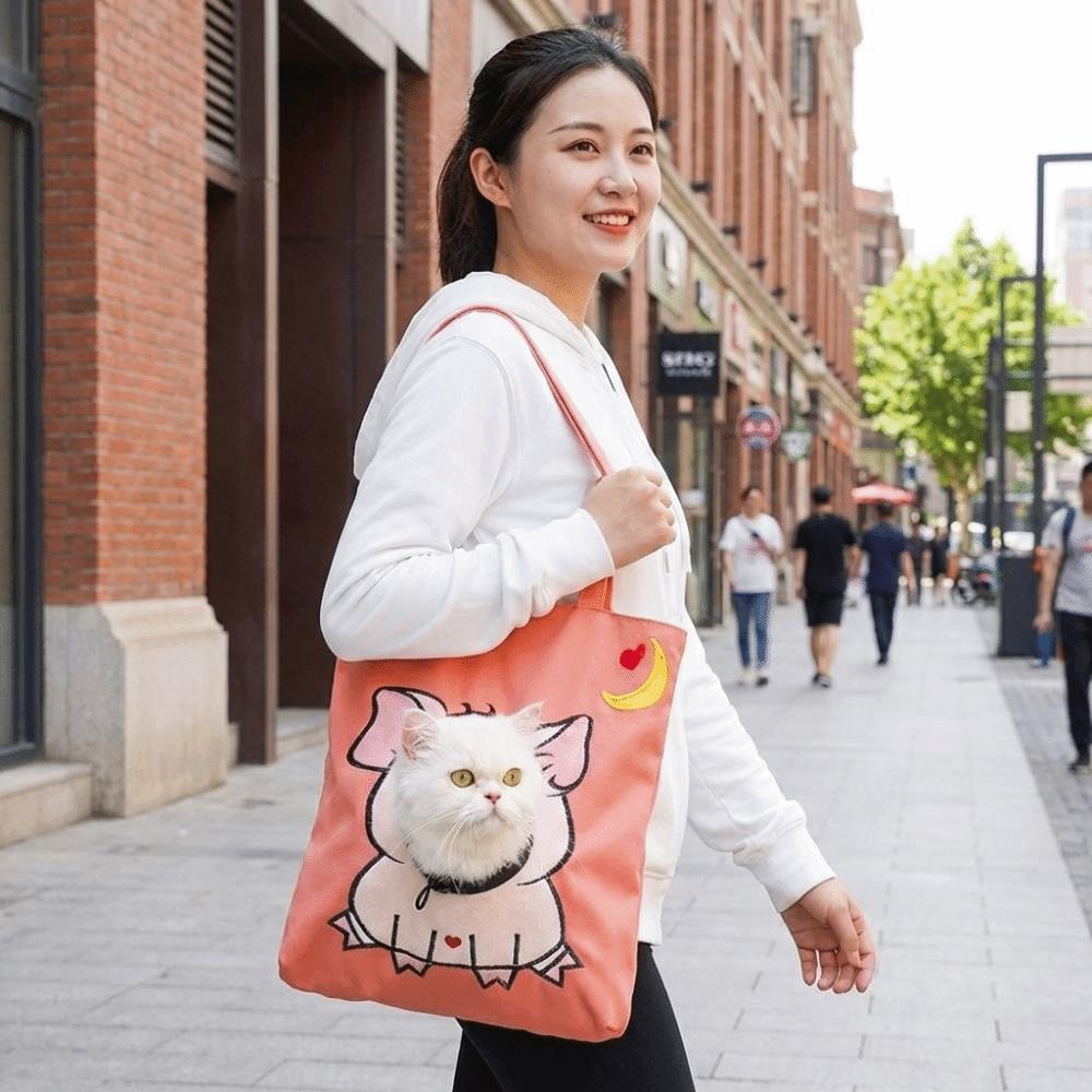 Soft Lining Pet Outing Bag Breathable Puppy Sling Bag Lightweight Dog Backpack Pet Outings