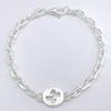 Gucci Interlocking G Chain 19cm Bracelet, 19cm, Silver, 796351, J8400, 8106, [Used]