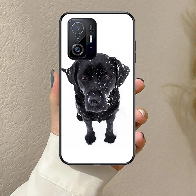 Black Labrador Dog Funda For POCO F5 F3 M5s C40 F4 GT X3 X4 X5 Pro Case For Xiaomi 12 13 Lite 11T 12T Pro 12X
