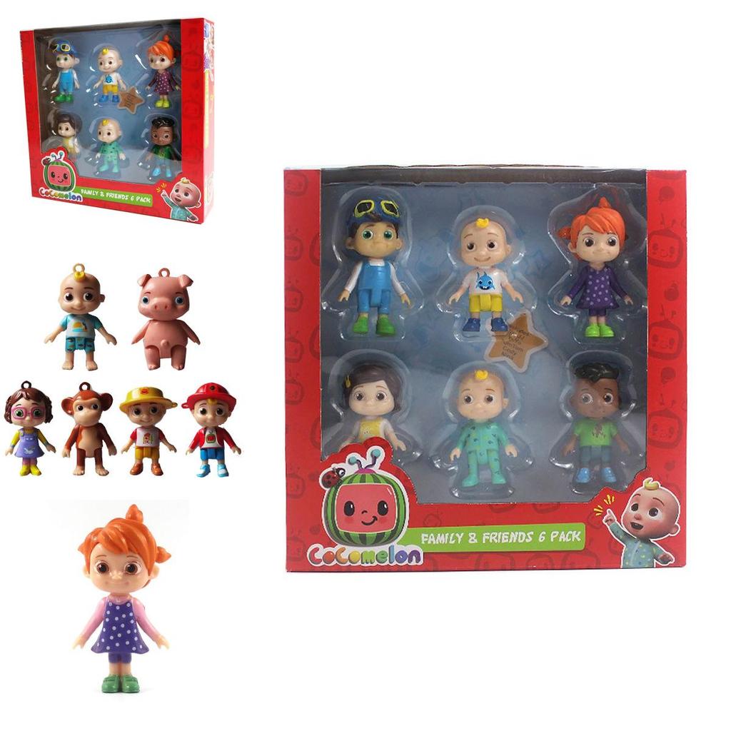 סט משחק דמויות ג'יי ג'יי מקוקומלון מפורט מיניאטורות קישוט לעוגה דגם אספנות