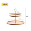 Fruit Plate Home Double-Layer Cake Stand Dessert Wooden Stand Table Decor Wedding Commercial Display Cake Stand Candy Tray