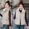 Winter New Korean Version Cotton Vest Vest Women's Short Stand-up Collar Down Cotton Clothes Vest Female Student Cotton Vest Cotton-padded Clothes