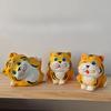 Wood Carving Tiger 6CM Figurine Carving Ornaments Decoration Desktop Figurines Mini Tiger Statue Home Decoration Accessories