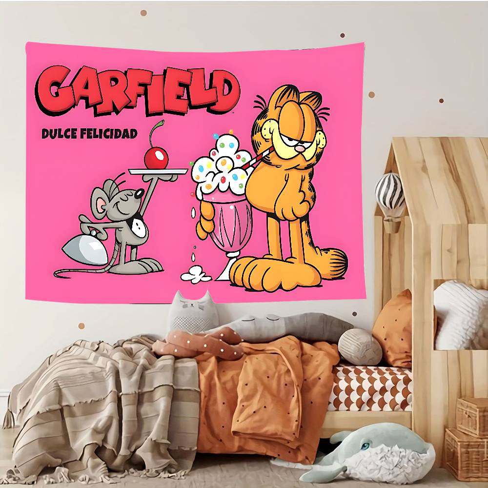CatGGarfieldsBackdrop Tapestry Customizable Tapestries Of Various Styleswall Hangings Celebrity Photo Printingwall Hangings