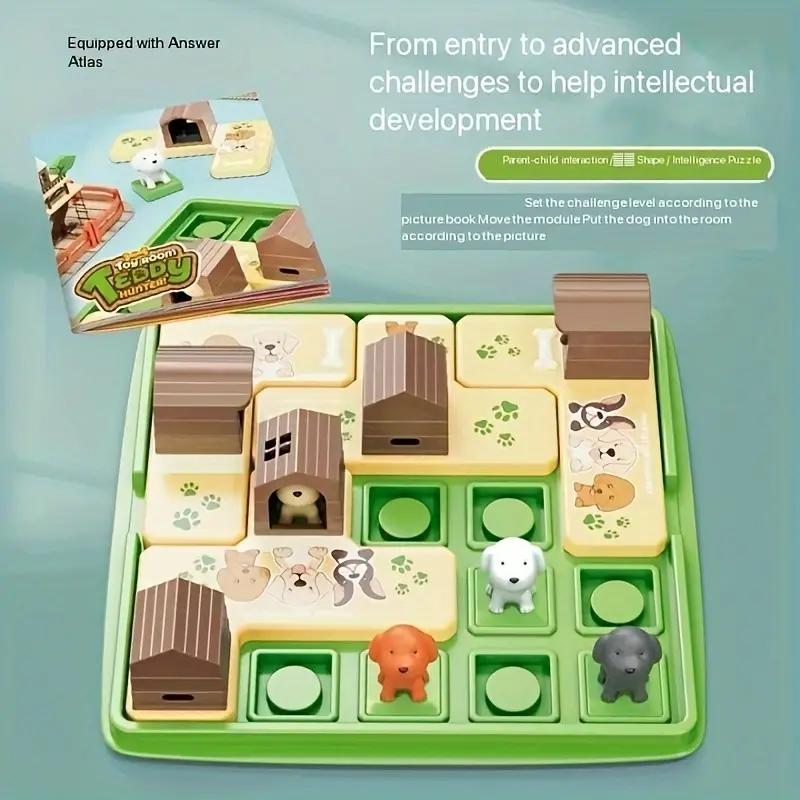 Hide-And-Seek Table Game Set With Puzzle Building Educational Toys Children Logical Thinking Puzzle Parent-child Interactive