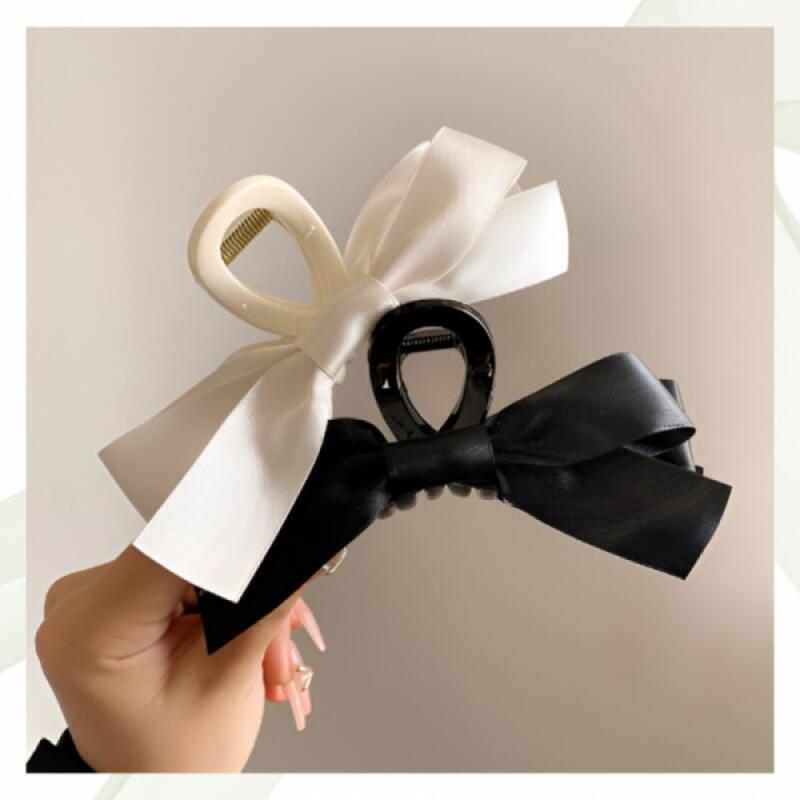 King Ribbon Hair Clip Hairpin Ribbon Pin King Ribbon Pin Black