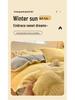 Thickened Jacquard Milk Fleece Winter Bedding Set - Flannel Coral Fleece Duvet Cover with Added Fleece Sheet, Dormitory Three-Piece Set