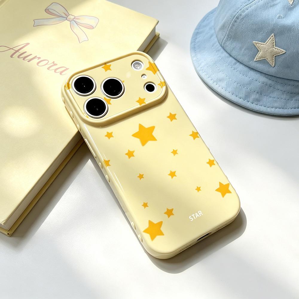 Pentagram Spot for Mobile Phone Case 17/16PR New Female iPhone15 Anti-drop Apple 17PM Creative INS