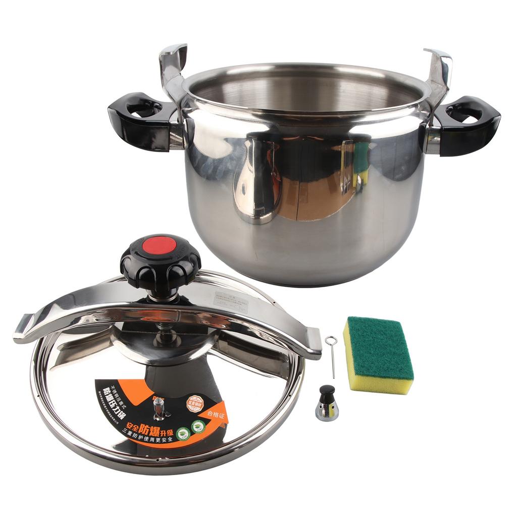Household Stainless Steel Pressure Cooker Canner Explosion Proof Double Bottom Pressure Cooker for