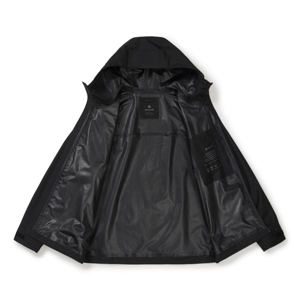 [Snowpeak] Dry Peak Lightweight 3L Waterproof Jacket Black (S26ZMPJK06)