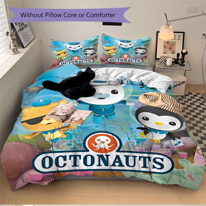Octonauts Adventure Underwater Print 3Pcs Bedding Setduvet Cover With 2 Bedropillowcase Home Birthday Gift