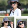 Unisex Wide Brim Large Fisherman Hat Double-sided Folding Fishing Hat UV Protection Summer Sunscreen Cap Panama Hat