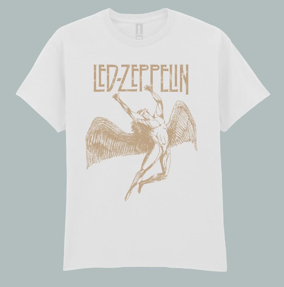 Led Zeppelin Golden Angel Ultra cotton TShirt Hard Rock Gift Gift for him XL