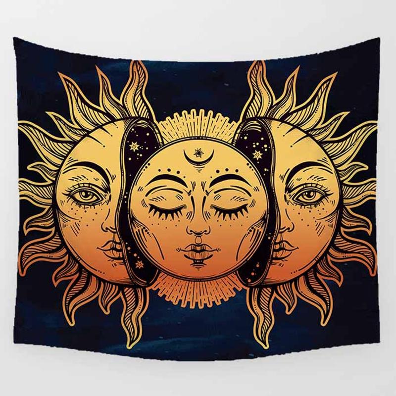 Gobelín do obývacího pokoje s pohovkou, mandala, nástěnný závěsný nástěnný tapiserie, bytové dekorace, gobelín do ložnice