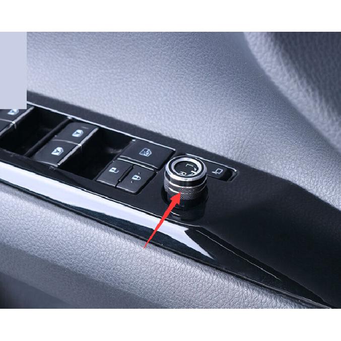 18-21 Rearview Mirror Adjust Knob For Toyota Camry Black Aluminum Button Cover