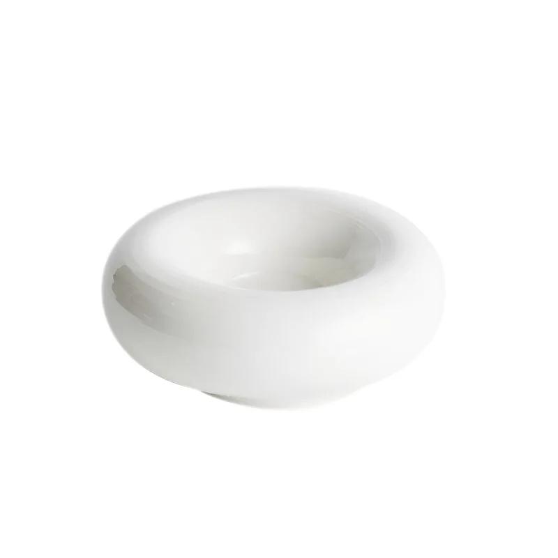 Creative White Ceramic Tableware Salad Dessert Bowl Snack Plate Household Table Decoration Cake Plate Kitchen Utensils Porcelain