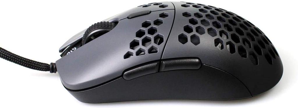 Gwolves Hati Edition, ultraleichte Gaming-Maus mit Wabendesign, kabelgebunden, 3360-Sensor, PTFE-Skates, nur 6 Tasten, 61 G - - - (Rotguss)