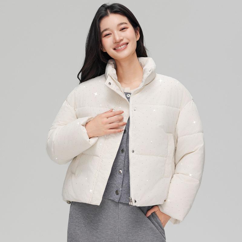 Short down cotton clothes women's winter new small thickened bread clothes winter versatile cotton-padded jacket