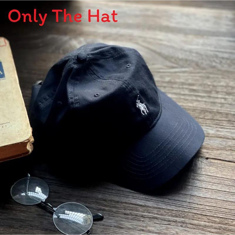 Polo Cotton Sun Hat With Large Brim For Outdoor Sunshade And Fashion Accessory