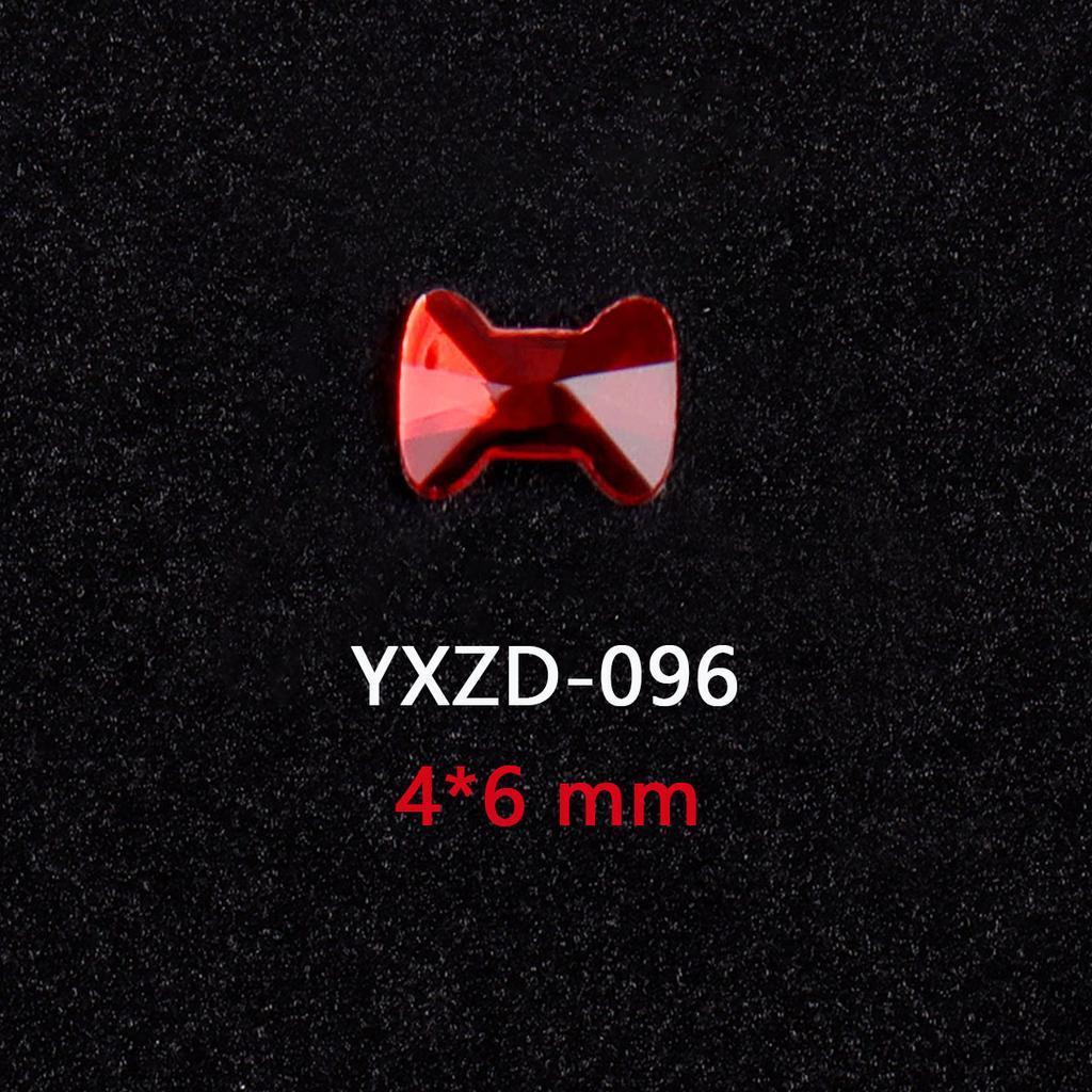 1440 Glas Diamanten mit flachem Boden, Große Rote Spezialgeformte Nagelkunst-Diamanten, DIY Trage-Nagel-Accessoires, Materialien, Spezialgeformte Diamanten