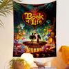 The Book of Life Tapestry Wall Hanging, Dia de los Muertos Animation Art, Colorful Wall Decor for Bedroom Dorm