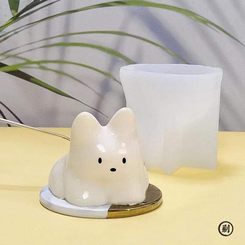 1 stk Kattemelkepudding silikonform Halloween gelébollekake Søt kake Hvit Kald Ispulverform Kakepynt Tilbehør