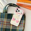 For iPhone 17 Pro Max Silicone Case Cute Heart Shape Pendant Shockproof Phone Back Cover