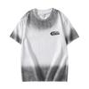 New Summer Heavyweight Wash Short-sleeved T-shirt Large Size Loose American Printed Shirt