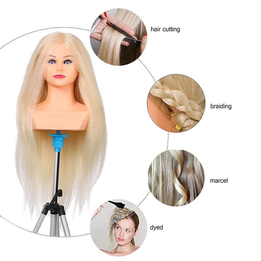 Mannequin Head for Braiding Manikin Head For Hairdresser Professional Cosmetology Dummy Head