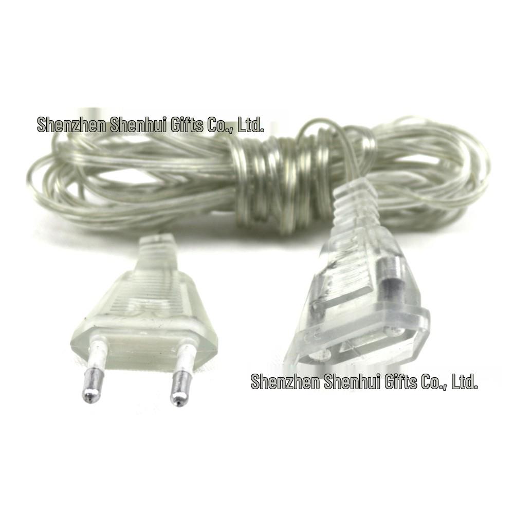 LED 3m Curtain Icicle String Lights with Plug Extension Cord