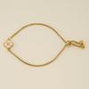 Stainless Steel Shell Clover Letter Bracelet Unique Design Fashionable Wrist Jewelry for Women