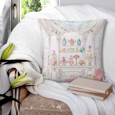 Marie Antoinette Nachmittagstee In Französisch Pariser Platz Kissenbezug Kissenbezug Kissenbezug Überwurf-Kissenbezug für Zuhause Schlafzimmer