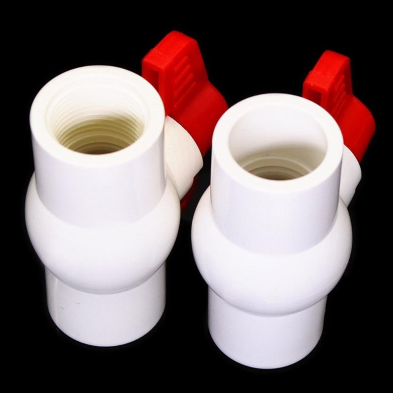 5 Pack Sturdy PVC Round Valves 2Inch T Handle Convenient Accessory for Home Water Systems and Industrial Daily Use