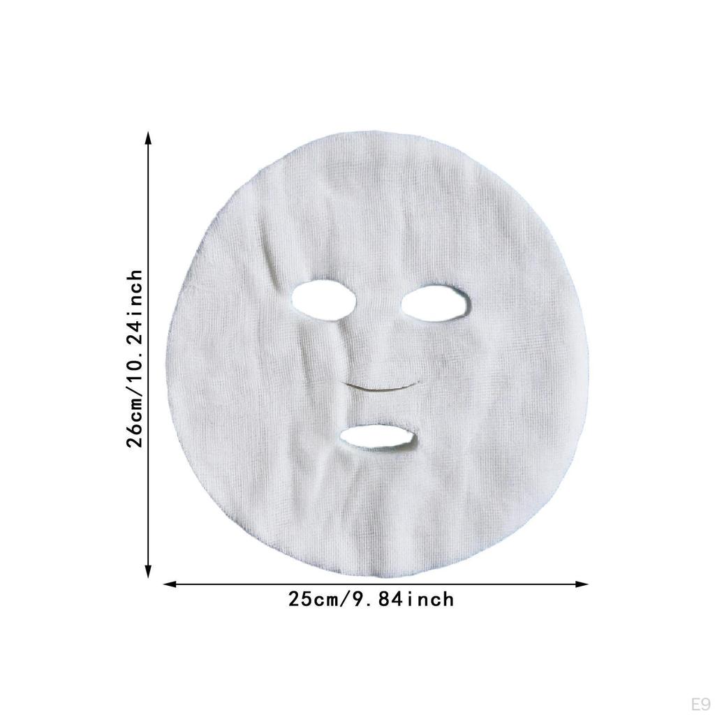 100 Pieces Gauze Face Mask Pads Paper Sheet Soft Breathable with Mesh Cotton Facial