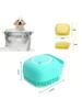 Dog Bath Brush Shampoo Scrubber for Bath Grooming/Washing Scrubber with Adjustable Ring Handle for Short Long Haired Dogs