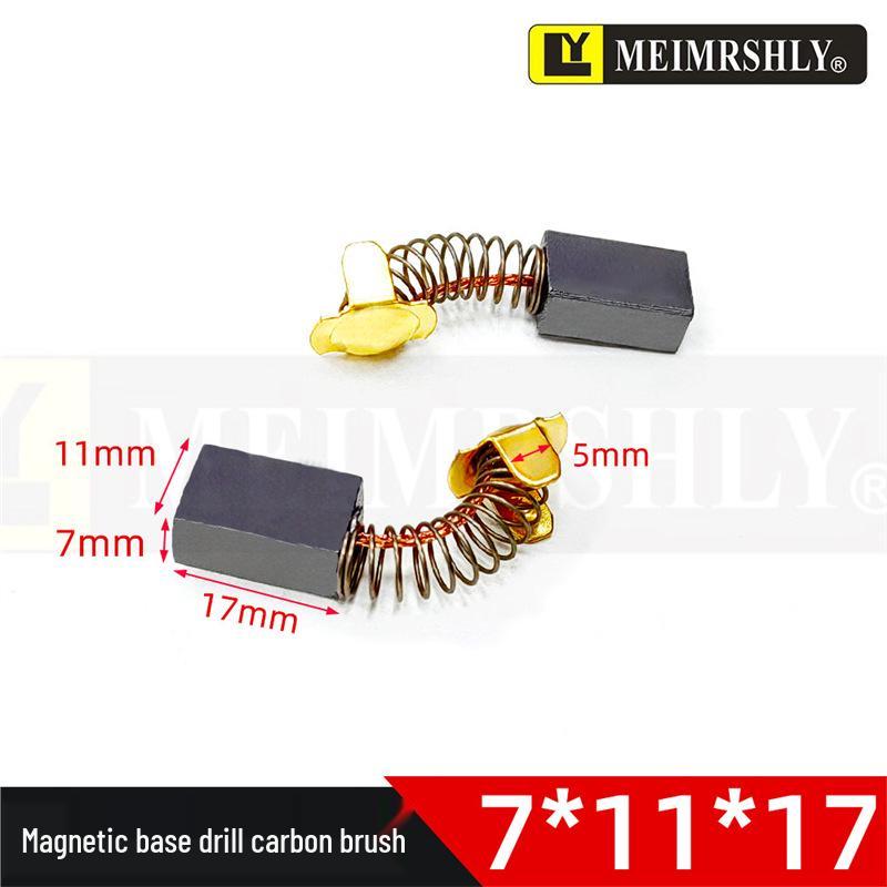 Durable Carbon Brush for 215 Slotting Machine, 7*18*21mm, Double Copper Wire