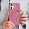 Matte Candy Color Folding Wrinkled Texture Phone Case For For Iphone 16 1 14 13 12 11 Pro Max 16 Plus Shockproof Soft TPU Cover
