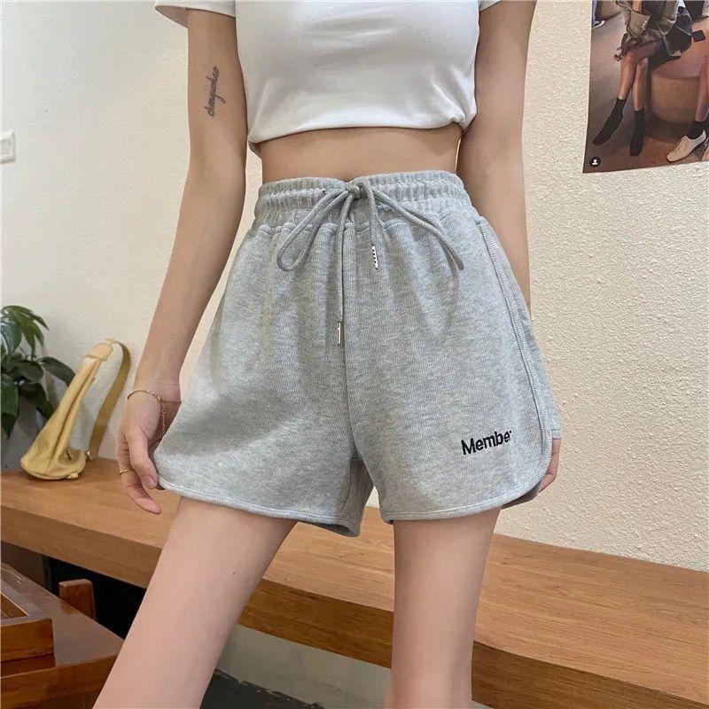 Women's High Waist Slimming Wide Leg Summer Sports Shorts