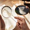 Stainless Steel Fine Mesh Strainer with Kitchen Hook 8cm Diameter Mini Fine Mesh Sieve Tea Strainers Coffee Flour Kitchen Filter